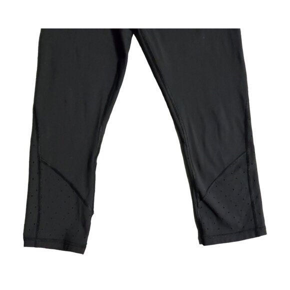 Athleta Capri Leggings Women's Size Medium Black Yoga Athletic Drawstring Waist - Picture 5 of 10